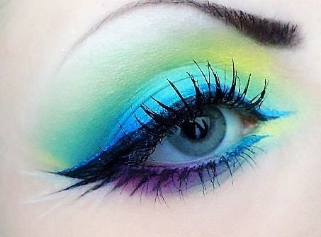 peacock eye makeup