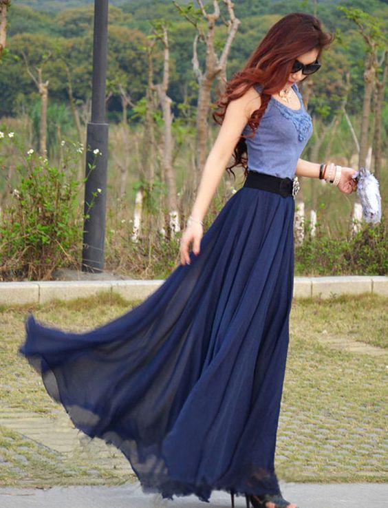 Long skirt | FemaleAdda.com